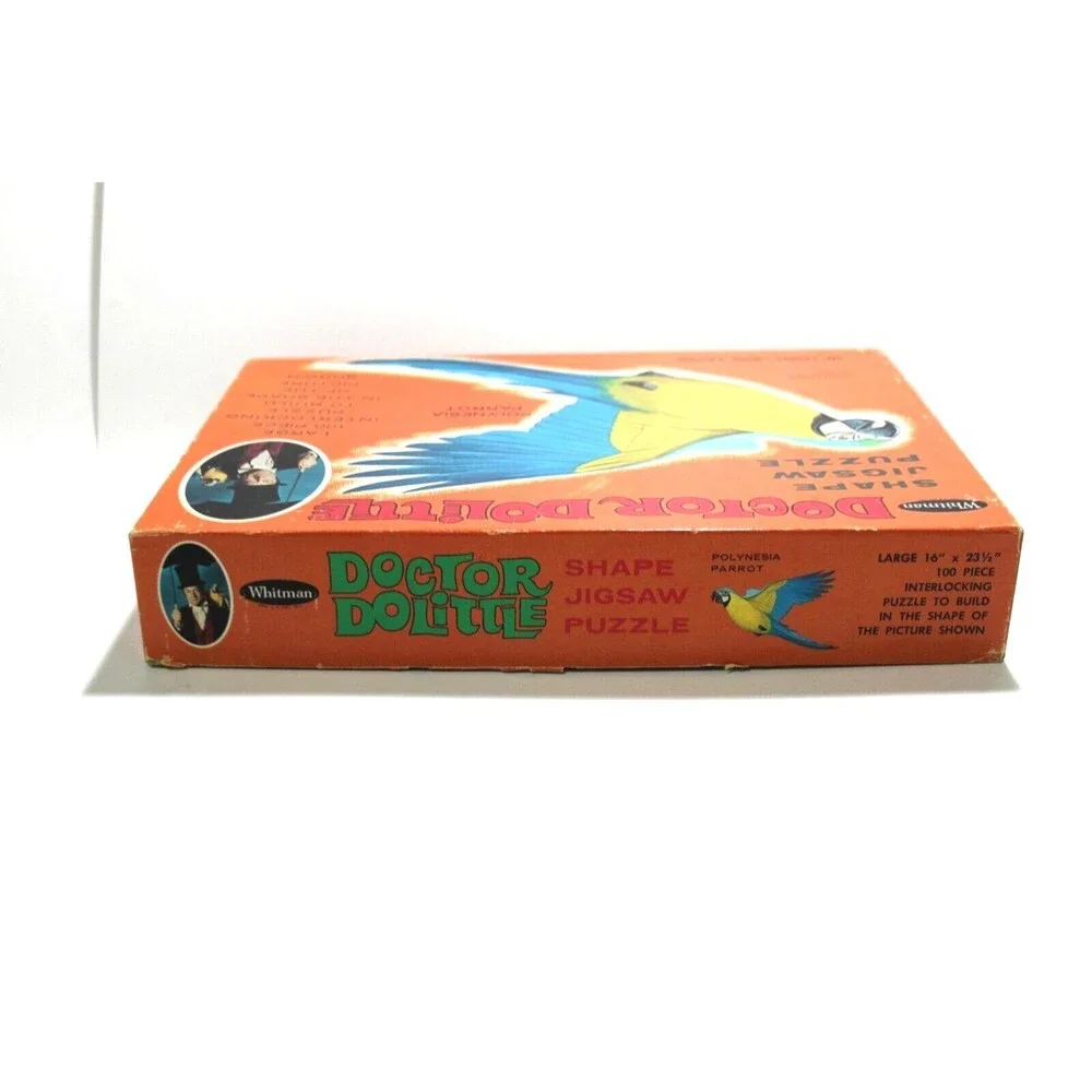 Whitman Doctor Dolittle Polynesia Parrot Puzzle Boxed Vintage 1967 Complete